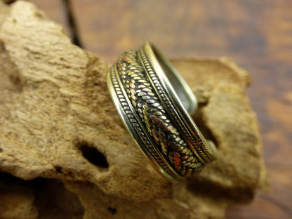 Messing & Kupfer "Tibet" Ring oder Dreadlockperle ~Antik Bronze~ Breads Dreads ~HIPPIE ~GOA ~Boho ~Ethno ~Nature ~Indian ~Vintage ~Rasta - Art of Nature Berlin