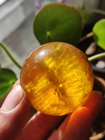 Mica Fluorit Gelb AAA Edelstein Kugel Deko Sphere Massage Kristall Sammler Meditation Heilstein Frau Mann Geschenk Er Sie Haus Wohn Energie - Art of Nature Berlin