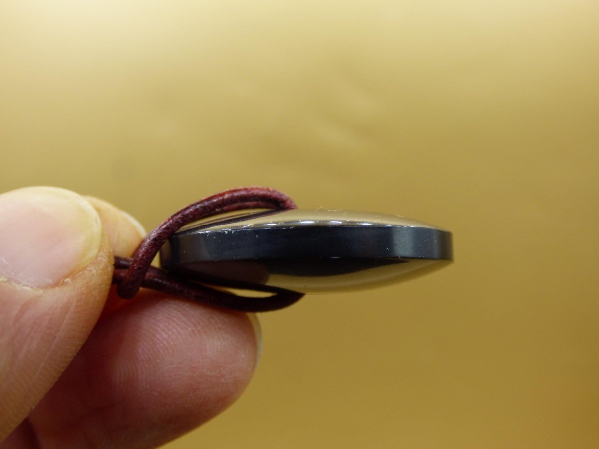 Midnight Lemurian Jade Black / Schwarze Jade + Pyrit Einschlüsse Donut Edelstein Kette Heilstein Kristall Boho Tibet Ethno Mann Frau Er Sie - Art of Nature Berlin