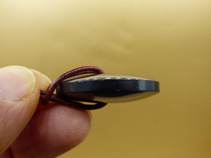 Midnight Lemurian Jade Black / Schwarze Jade + Pyrit Einschlüsse Donut Edelstein Kette Heilstein Kristall Boho Tibet Ethno Mann Frau Er Sie - Art of Nature Berlin