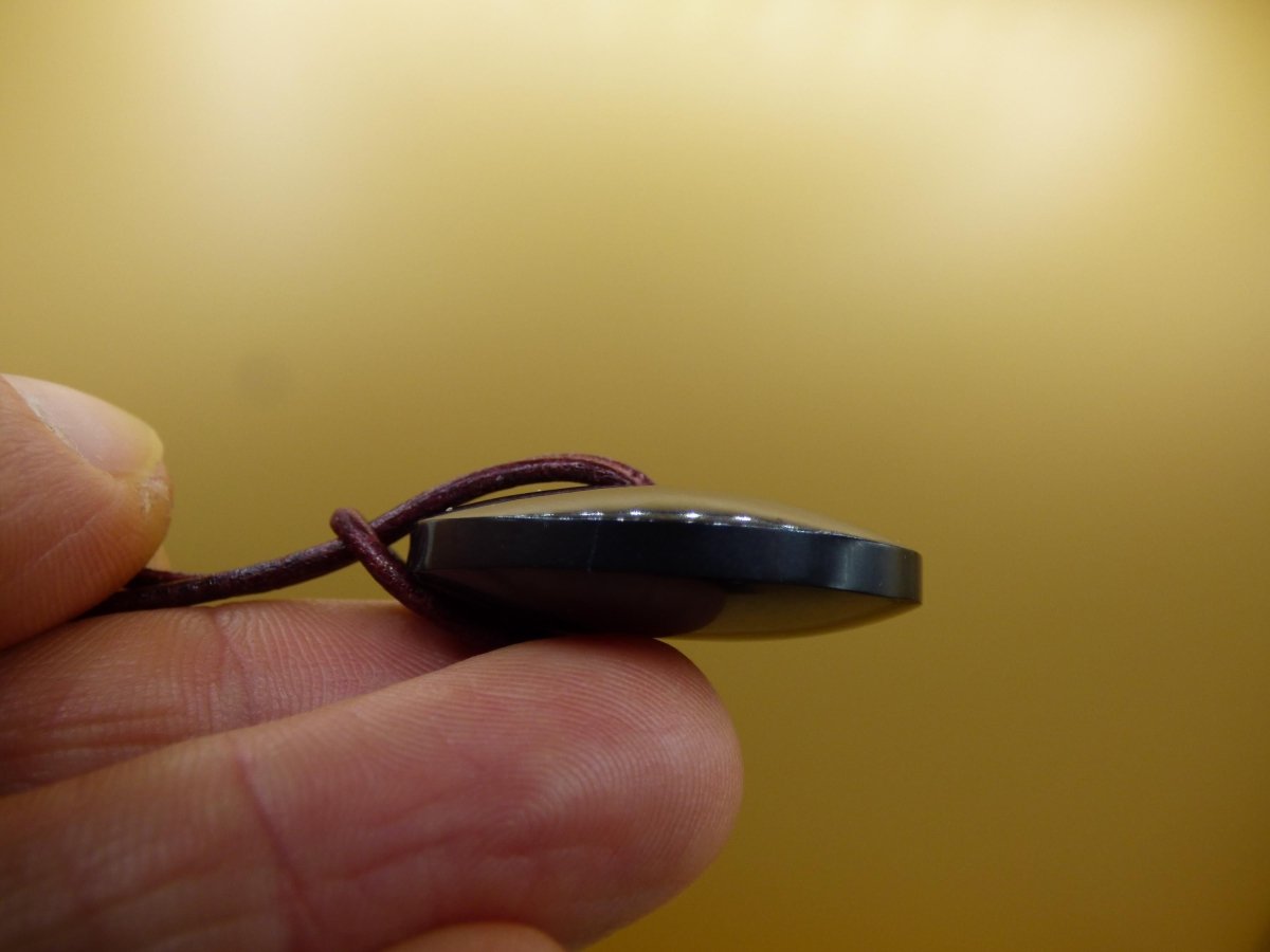 Midnight Lemurian Jade Black / Schwarze Jade + Pyrit Einschlüsse Donut Edelstein Kette Heilstein Kristall Boho Tibet Ethno Mann Frau Er Sie - Art of Nature Berlin