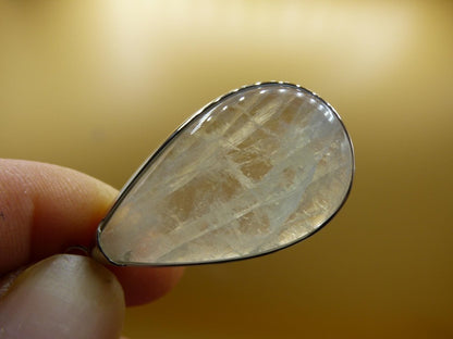 Mondstein - 925 Sterling Silber Edelstein Kette blau Schimmer Unikat Rar Heilstein Natur selten Edel Traum Mann Frau Er Sie Geschenk Freund - Art of Nature Berlin