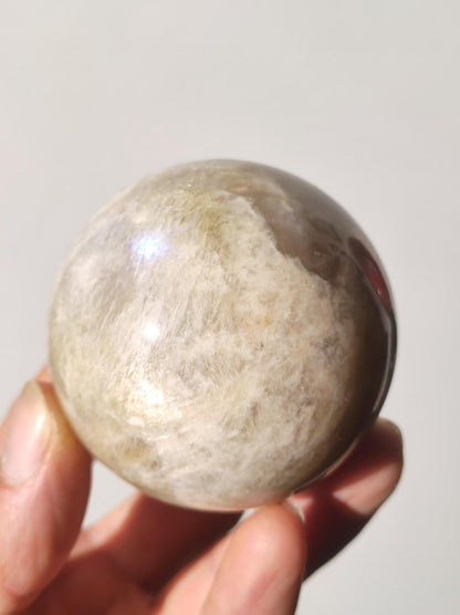 Mondstein / Moonstone ~ Edelstein Kugel Massage & Deko Sphere ~HIPPIE ~GOA ~Boho ~Ethno ~Nature ~Heilstein ~Natur ~Flash ~Schimmernd - Art of Nature Berlin