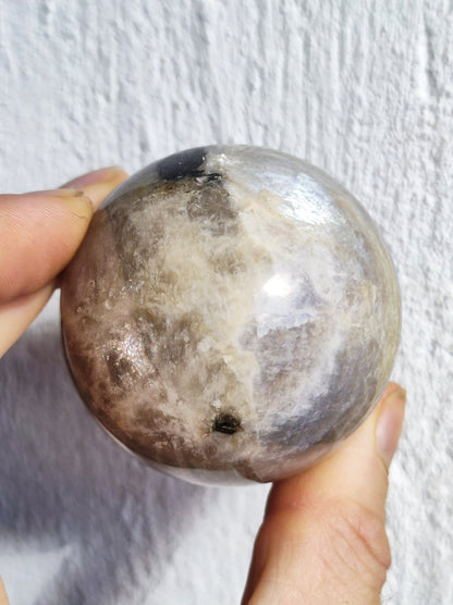 Mondstein / Moonstone ~ Edelstein Kugel Massage & Deko Sphere ~HIPPIE ~GOA ~Boho ~Ethno ~Nature ~Heilstein ~Natur ~Flash ~Schimmernd - Art of Nature Berlin