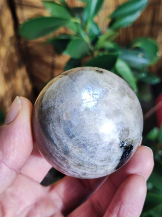 Mondstein / Moonstone ~ Edelstein Kugel Massage & Deko Sphere ~HIPPIE ~GOA ~Boho ~Ethno ~Nature ~Heilstein ~Natur ~Flash ~Schimmernd - Art of Nature Berlin