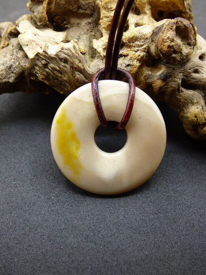 Mookait ~ Donut ~ Edelstein Kette ~HIPPIE ~GOA ~Boho ~Tibet ~Ethno ~Nature ~Donut ~Schutzsymbol ~Heilstein ~Rarität - Art of Nature Berlin