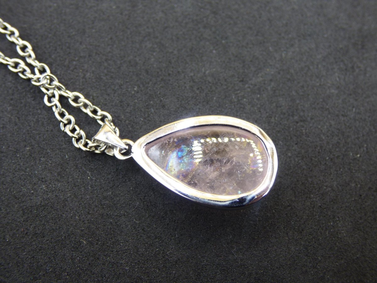 Morganit - 925 Silber Edelstein Kette Heilstein Natur rosa pink Rarität Edel Mann Frau Geschenk Er Sie Freundin Energie Kraft Ruhe Glück - Art of Nature Berlin