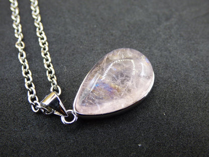 Morganit - 925 Silber Edelstein Kette Heilstein Natur rosa pink Rarität Edel Mann Frau Geschenk Er Sie Freundin Energie Kraft Ruhe Glück - Art of Nature Berlin