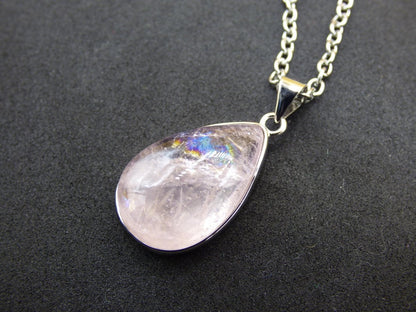 Morganit - 925 Silber Edelstein Kette Heilstein Natur rosa pink Rarität Edel Mann Frau Geschenk Er Sie Freundin Energie Kraft Ruhe Glück - Art of Nature Berlin