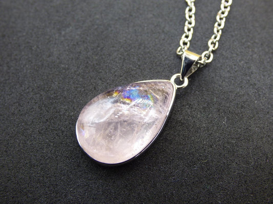 Morganit - 925 Silber Edelstein Kette Heilstein Natur rosa pink Rarität Edel Mann Frau Geschenk Er Sie Freundin Energie Kraft Ruhe Glück - Art of Nature Berlin