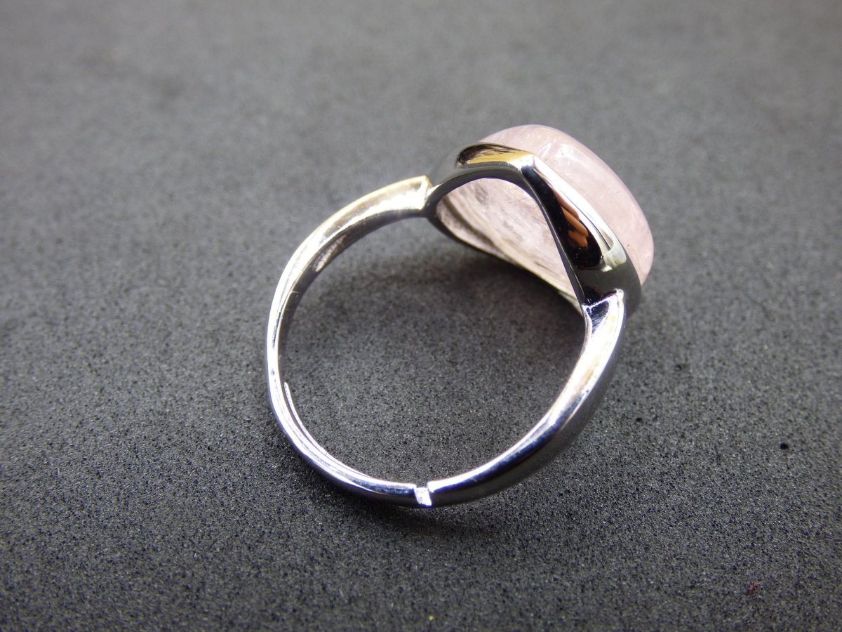 Morganit Ring - 100% natürlich 925 Sterling Silber verstellbar Edelstein rosa pink Heilstein Energie Kraft Frauen Ring Schmuck Edel Rarität - Art of Nature Berlin