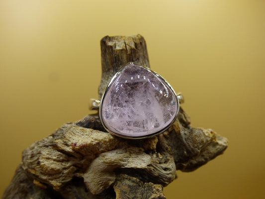 Morganit Ring - 100% natürlich 925 Sterling Silber verstellbar Edelstein rosa pink Heilstein Energie Kraft Frauen Ring Schmuck Edel Rarität - Art of Nature Berlin