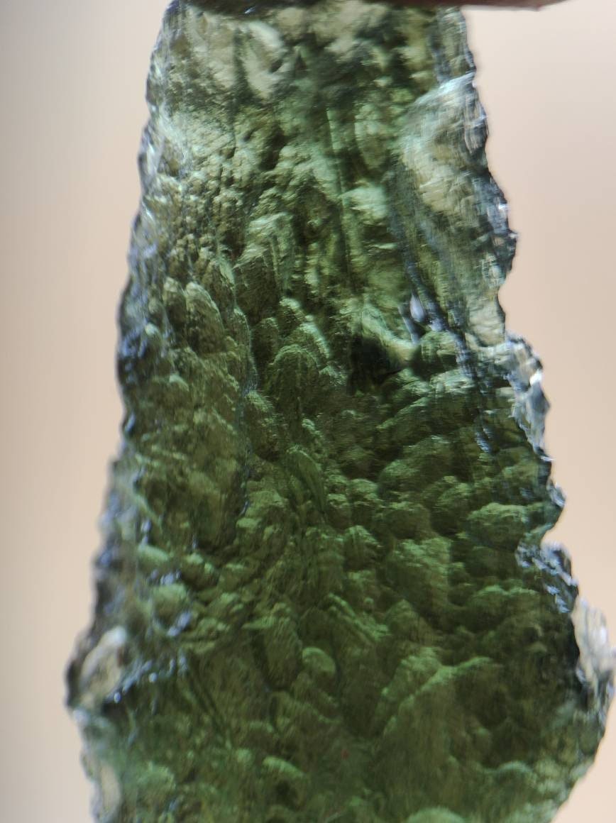 Museumsqualität Moldavit Meteorit Tektit Sammler Mineral Heilstein Energie Spirituell Kraft Hochwertig Investition Rarität AAA - Art of Nature Berlin