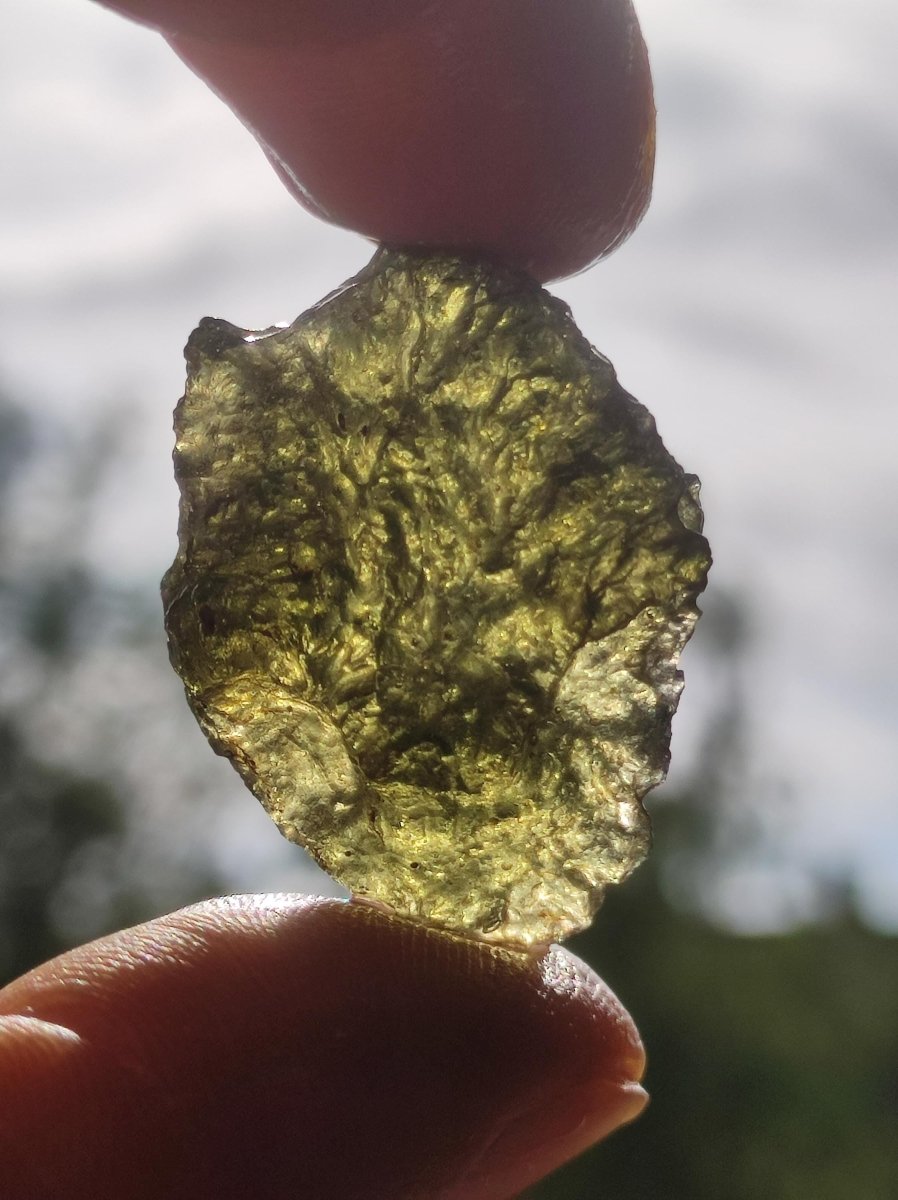 Museumsqualität Moldavit Meteorit Tektit Sammler Mineral Heilstein Energie Spirituell Kraft Hochwertig Investition Rarität AAA - Art of Nature Berlin