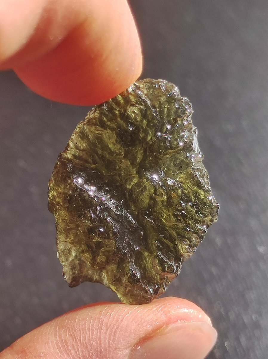 Museumsqualität Moldavit Meteorit Tektit Sammler Mineral Heilstein Energie Spirituell Kraft Hochwertig Investition Rarität AAA - Art of Nature Berlin