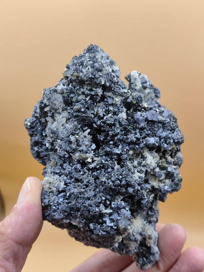 Museumsstück Galenit Sphalerit Bergkristall Chalkopyrit 487 g – 120 mm große Mehrmineral Stufe Kristall Sammler Mineralien Edelstein Unikat - Art of Nature Berlin