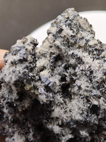 Museumsstück Galenit Sphalerit Bergkristall Chalkopyrit 487 g – 120 mm große Mehrmineral Stufe Kristall Sammler Mineralien Edelstein Unikat - Art of Nature Berlin