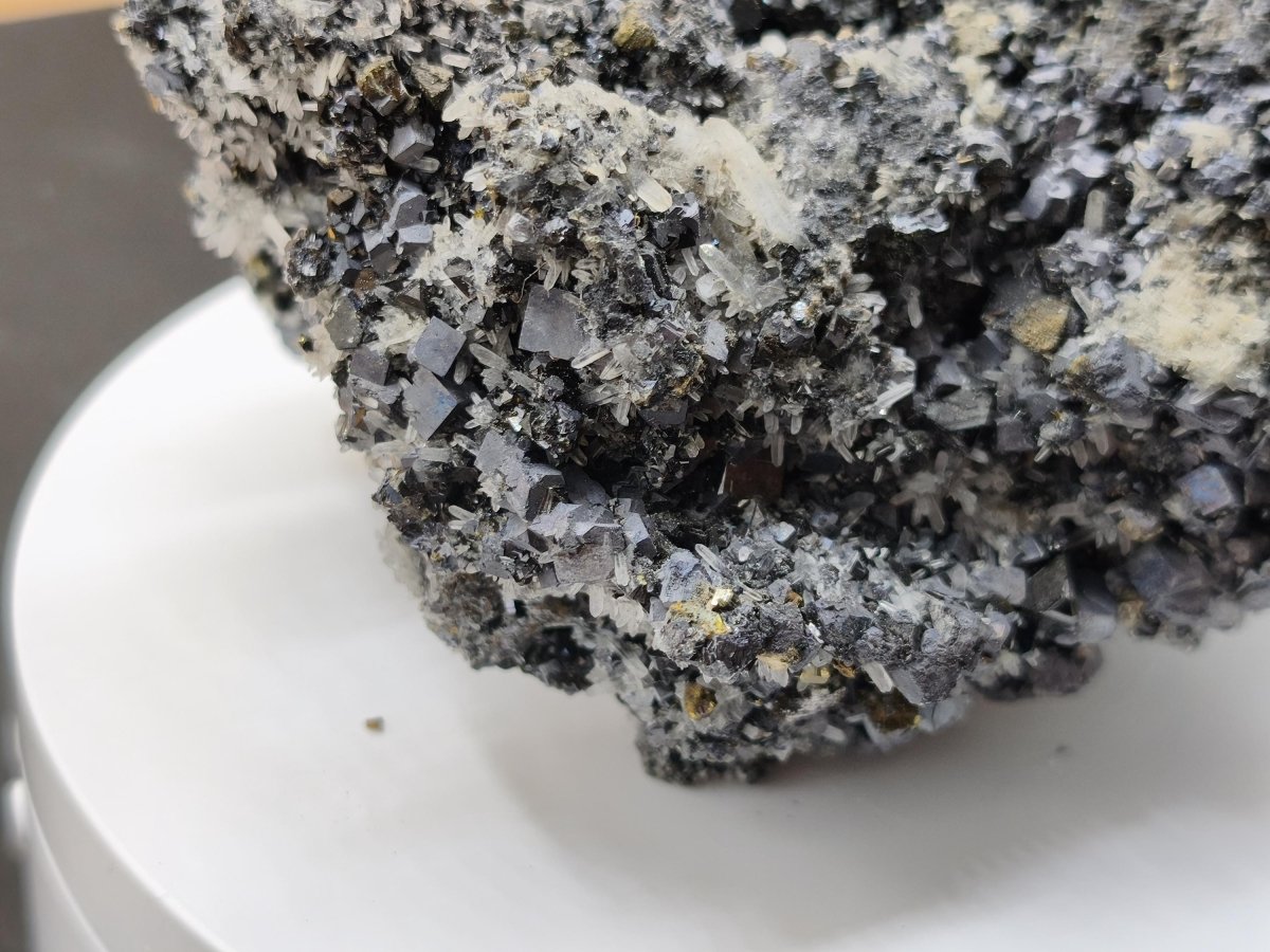 Museumsstück Galenit Sphalerit Bergkristall Chalkopyrit 487 g – 120 mm große Mehrmineral Stufe Kristall Sammler Mineralien Edelstein Unikat - Art of Nature Berlin
