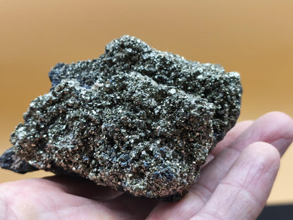 Museumsstück Pyrit auf Zinkblende & Bleiglanz – goldene Pyritwürfel – außergewöhnliche Erzstufe Madan Bulgarien – große Mehrmineral Kristall - Art of Nature Berlin
