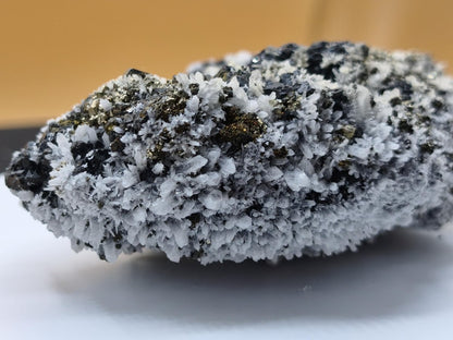 Museumsstück Sphalerit (Zinkblende) mit Pyrit & Bergkristall - Madan, Bulgarien 411 g Mehrmineral Stufe Kristall Sammler Mineralien - Art of Nature Berlin