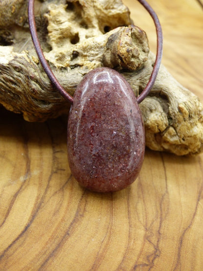 Muskovit ~ Edelstein Kette rosa ~HIPPIE ~GOA ~Boho ~Ethno ~Nature ~Heilstein - Art of Nature Berlin