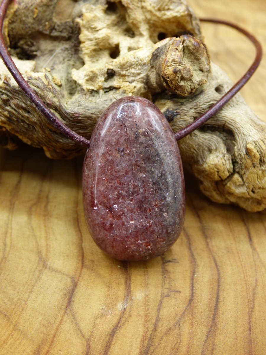 Muskovit ~ Edelstein Kette rosa ~HIPPIE ~GOA ~Boho ~Ethno ~Nature ~Heilstein - Art of Nature Berlin