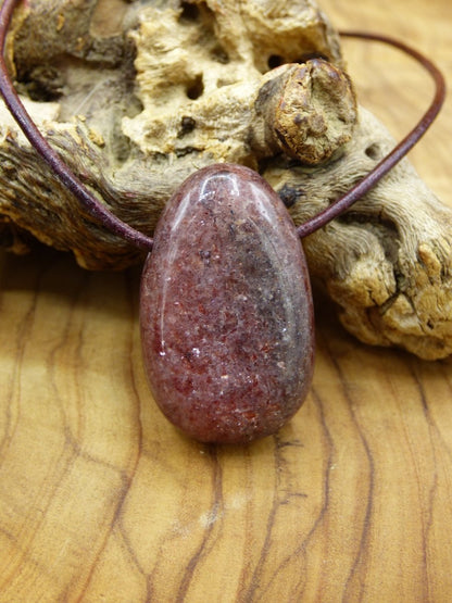 Muskovit ~ Edelstein Kette rosa ~HIPPIE ~GOA ~Boho ~Ethno ~Nature ~Heilstein - Art of Nature Berlin