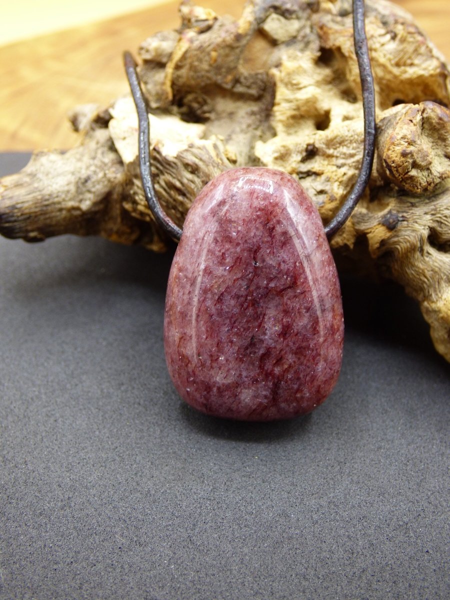 Muskovit ~ Edelstein Kette rosa ~HIPPIE ~GOA ~Boho ~Ethno ~Nature ~Heilstein - Art of Nature Berlin