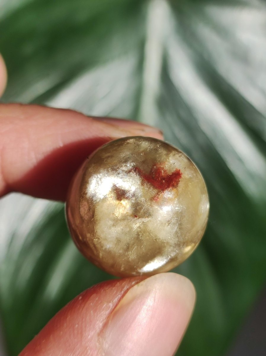 Muskovit / Golden Mica Glimmer - Edelstein Kugel gelb Natur Heilstein Deko Sphere Kristall Geschenk Er Sie Haus Sammler Rarität - Art of Nature Berlin