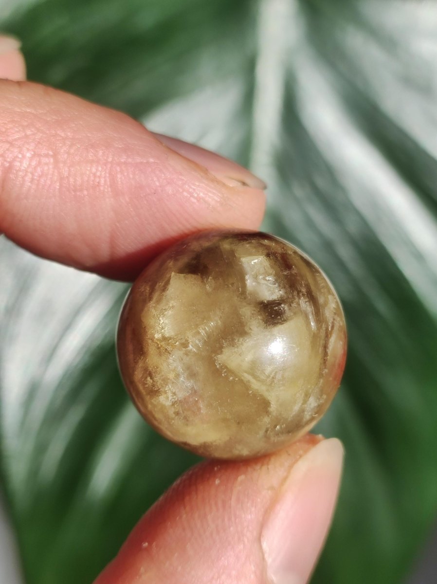 Muskovit / Golden Mica Glimmer - Edelstein Kugel gelb Natur Heilstein Deko Sphere Kristall Geschenk Er Sie Haus Sammler Rarität - Art of Nature Berlin