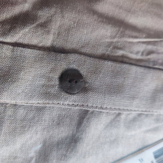 Natur Hemd Baumwolle Lang Arm T-Shirt Mann Frau Unisex Beige Größe S - 3XL Goa Hippie Boho Festival Psy Ethno Vintage Sommer Yoga Kleidung - Art of Nature Berlin