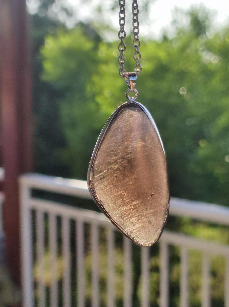 Obsidian - 925 Sterling Silber Edelstein Kette Natur transparent Schutz Rarität Heilstein Kristall Mann Frau Er Sie Geschenk Freund Bruder - Art of Nature Berlin