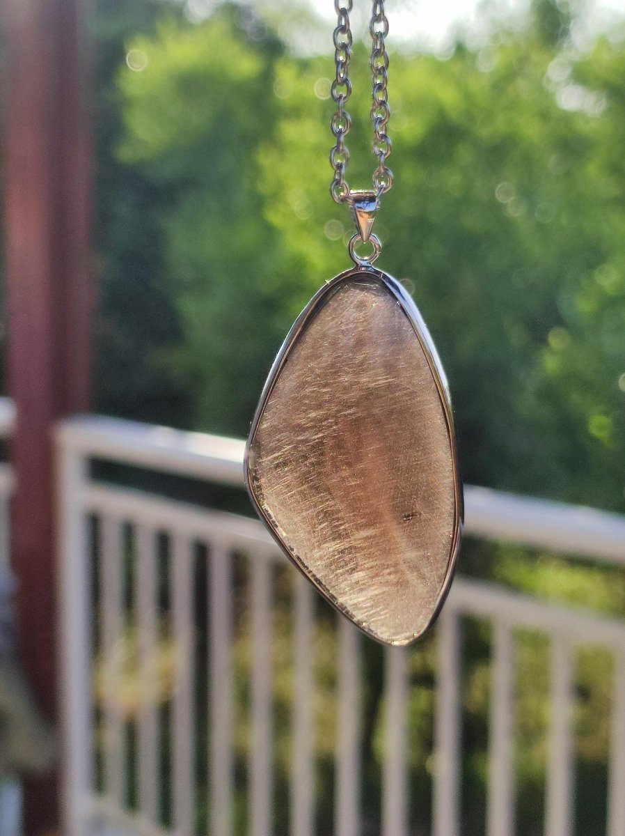 Obsidian - 925 Sterling Silber Edelstein Kette Natur transparent Schutz Rarität Heilstein Kristall Mann Frau Er Sie Geschenk Freund Bruder - Art of Nature Berlin