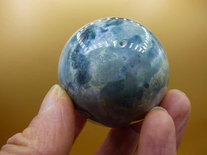 Ocean Jaspis blau - Edelstein Kugel Natur Heilstein Deko Kristall Geschenk Er Sie Mann Frau Haus Wohnung Energie Selten - Art of Nature Berlin