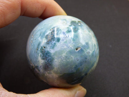 Ocean Jaspis blau - Edelstein Kugel Natur Heilstein Deko Kristall Geschenk Er Sie Mann Frau Haus Wohnung Energie Selten - Art of Nature Berlin