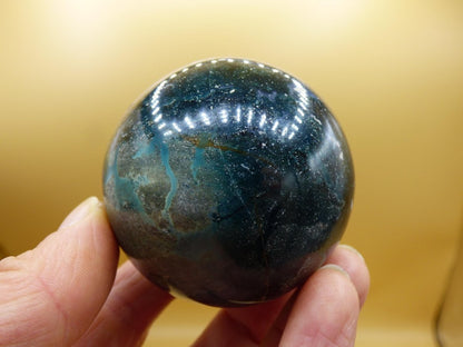 Ocean Jaspis blau grün - Edelstein Kugel Natur Heilstein Deko Kristall Geschenk Er Sie Mann Frau Haus Wohnung Energie Selten - Art of Nature Berlin
