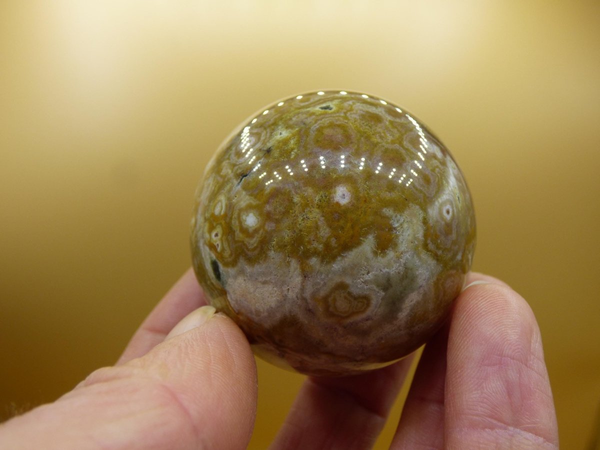 Ocean Jaspis - Edelstein Kugel Natur Heilstein Deko Kristall Geschenk Er Sie Mann Frau Haus Wohnung Energie Selten - Art of Nature Berlin