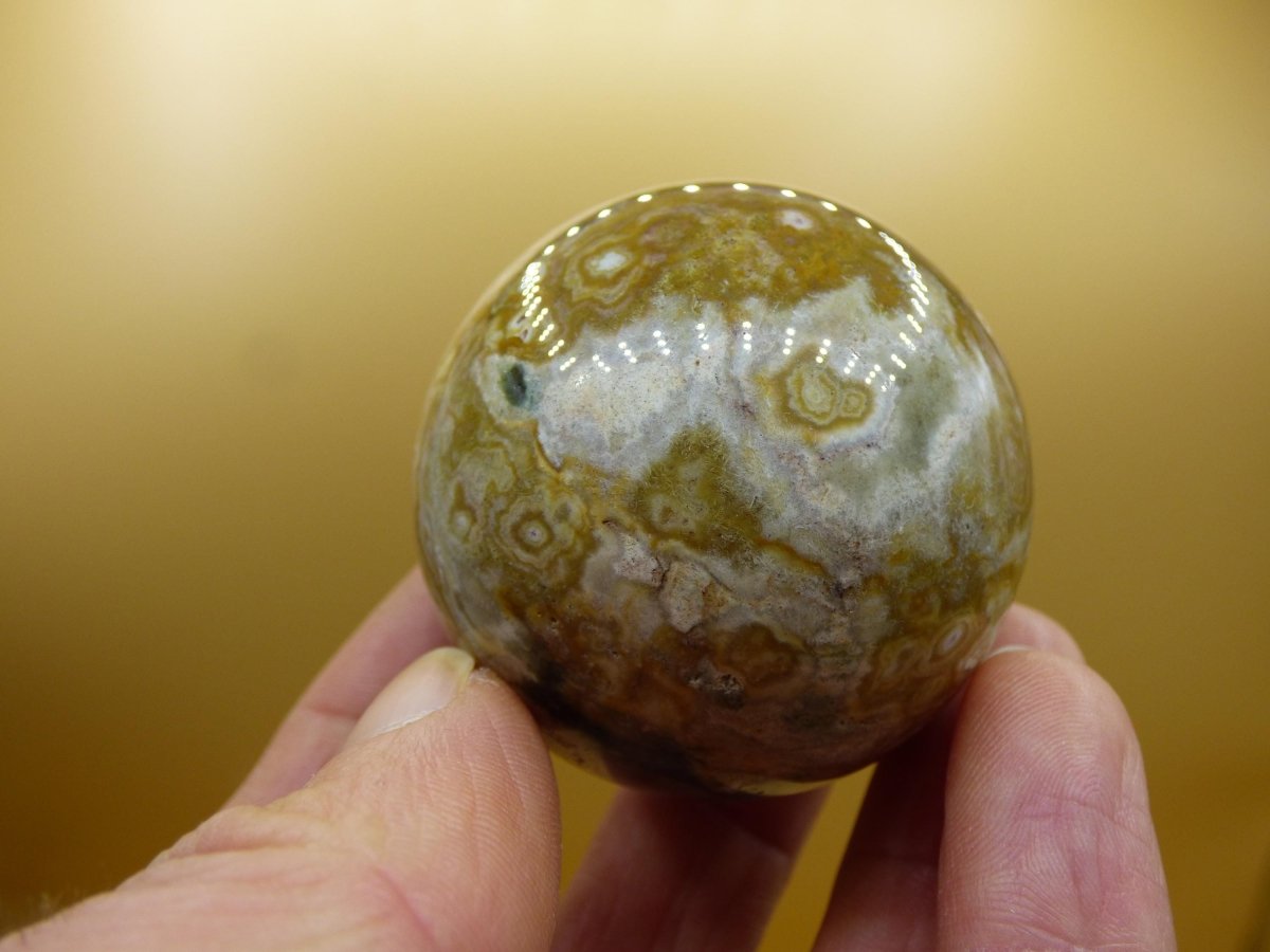 Ocean Jaspis - Edelstein Kugel Natur Heilstein Deko Kristall Geschenk Er Sie Mann Frau Haus Wohnung Energie Selten - Art of Nature Berlin