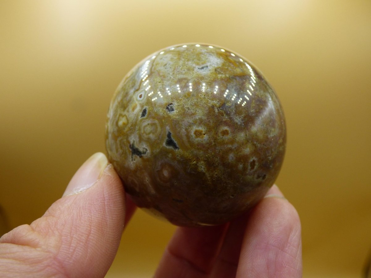 Ocean Jaspis - Edelstein Kugel Natur Heilstein Deko Kristall Geschenk Er Sie Mann Frau Haus Wohnung Energie Selten - Art of Nature Berlin