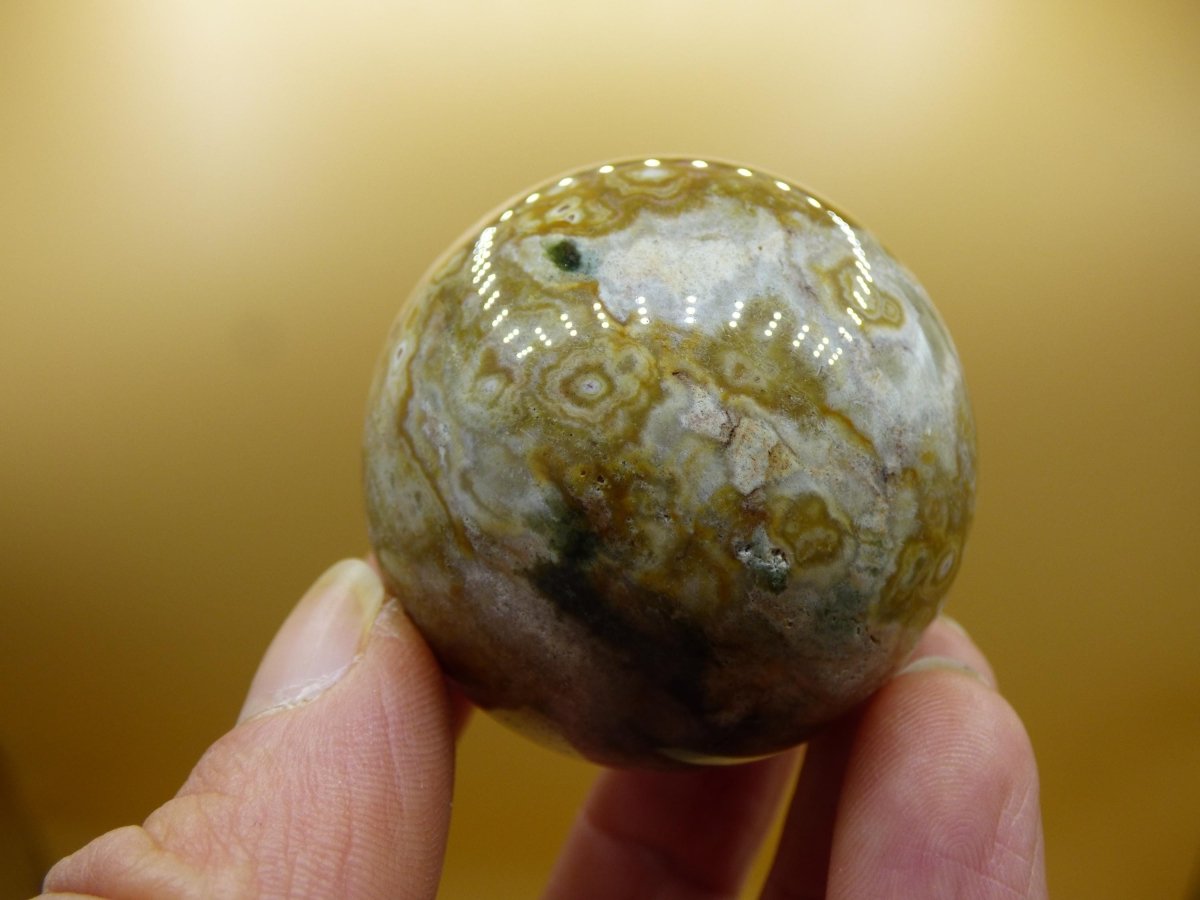 Ocean Jaspis - Edelstein Kugel Natur Heilstein Deko Kristall Geschenk Er Sie Mann Frau Haus Wohnung Energie Selten - Art of Nature Berlin