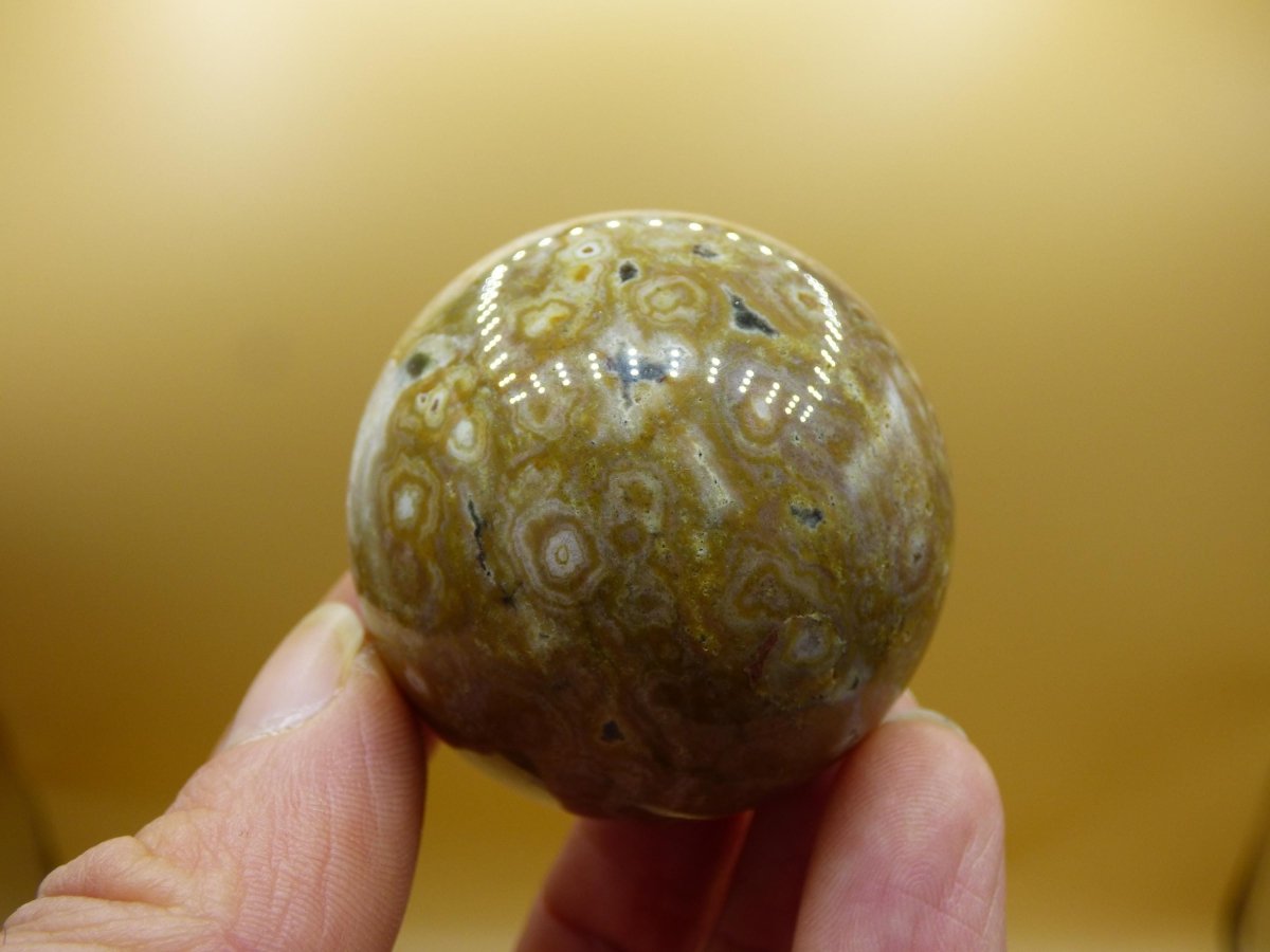 Ocean Jaspis - Edelstein Kugel Natur Heilstein Deko Kristall Geschenk Er Sie Mann Frau Haus Wohnung Energie Selten - Art of Nature Berlin