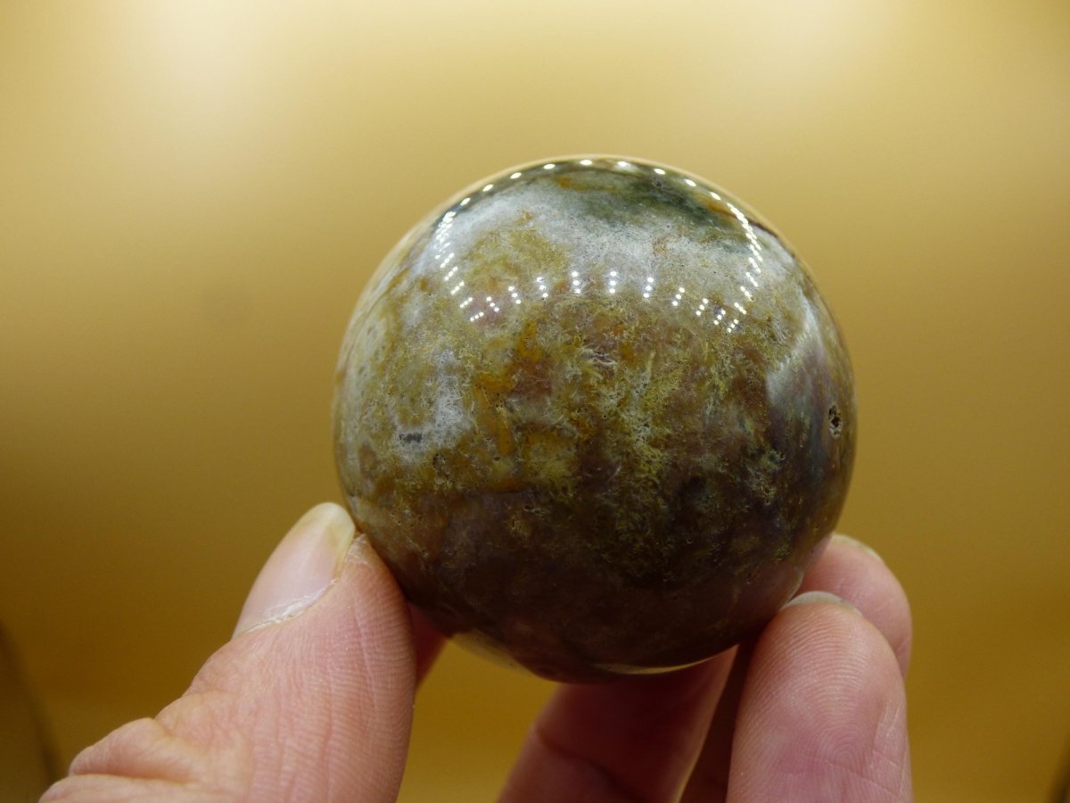 Ocean Jaspis - Edelstein Kugel Natur Heilstein Deko Kristall Geschenk Er Sie Mann Frau Haus Wohnung Energie Selten - Art of Nature Berlin