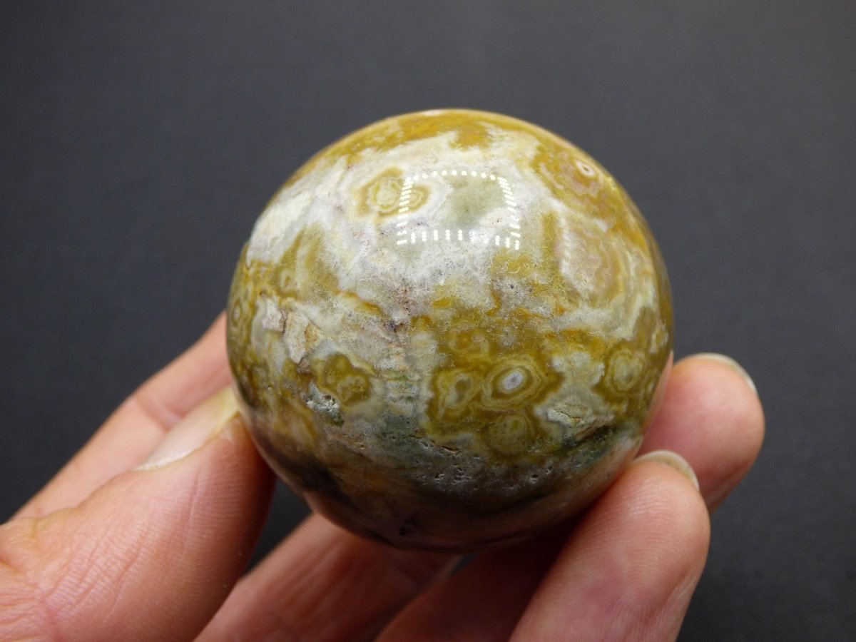 Ocean Jaspis - Edelstein Kugel Natur Heilstein Deko Kristall Geschenk Er Sie Mann Frau Haus Wohnung Energie Selten - Art of Nature Berlin