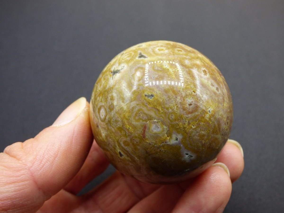 Ocean Jaspis - Edelstein Kugel Natur Heilstein Deko Kristall Geschenk Er Sie Mann Frau Haus Wohnung Energie Selten - Art of Nature Berlin