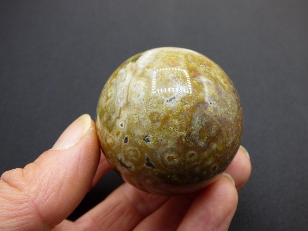 Ocean Jaspis - Edelstein Kugel Natur Heilstein Deko Kristall Geschenk Er Sie Mann Frau Haus Wohnung Energie Selten - Art of Nature Berlin