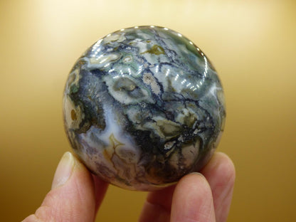 Ocean Jaspis grün braun weiß - Edelstein Kugel Natur Heilstein Deko Kristall Geschenk Er Sie Mann Frau Haus Wohnung Energie Selten - Art of Nature Berlin