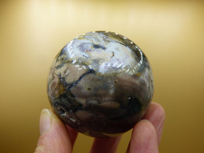 Ocean Jaspis grün braun weiß - Edelstein Kugel Natur Heilstein Deko Kristall Geschenk Er Sie Mann Frau Haus Wohnung Energie Selten - Art of Nature Berlin