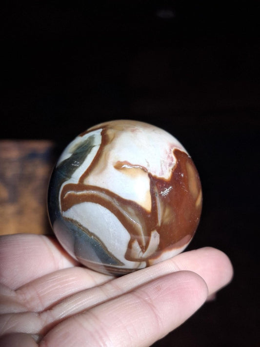 Ocean Jaspis ~ Magische Edelstein Kugel Natur Heilstein Deko Sphere Kristall Geschenk Er Sie Haus Wohnung Energie Kraft Meditation - Art of Nature Berlin