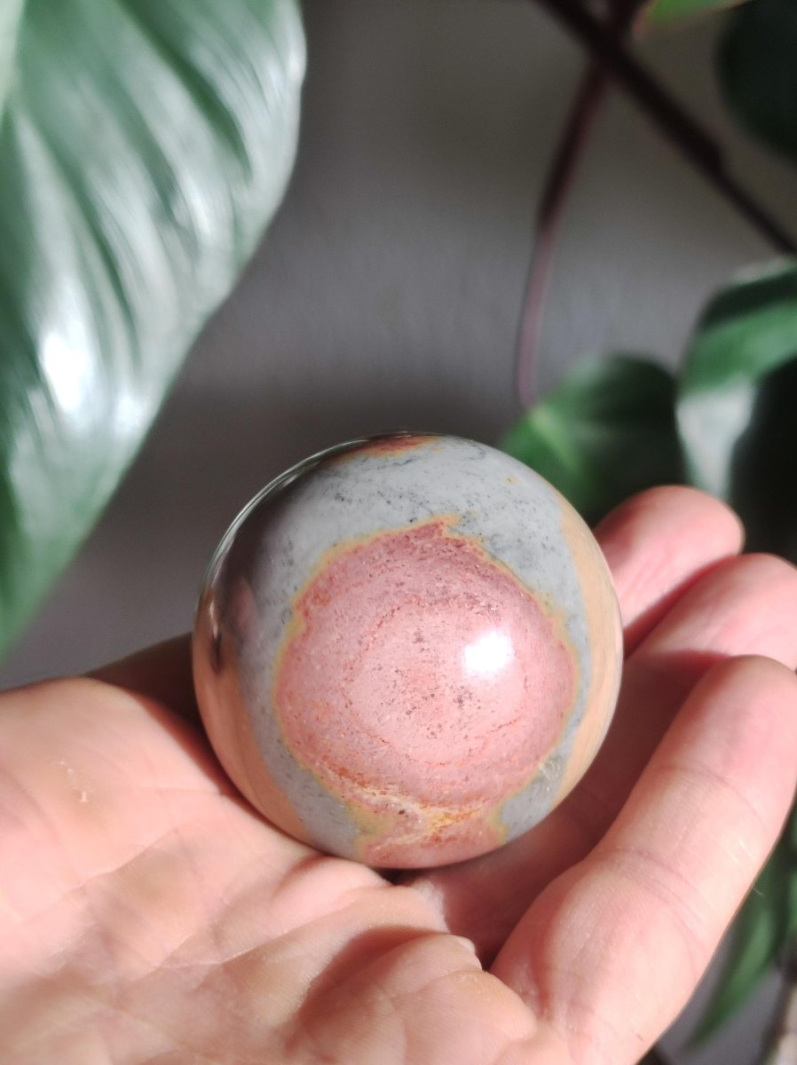 Ocean Jaspis ~ Magische Edelstein Kugel Natur Heilstein Deko Sphere Kristall Geschenk Er Sie Haus Wohnung Energie Kraft Meditation - Art of Nature Berlin