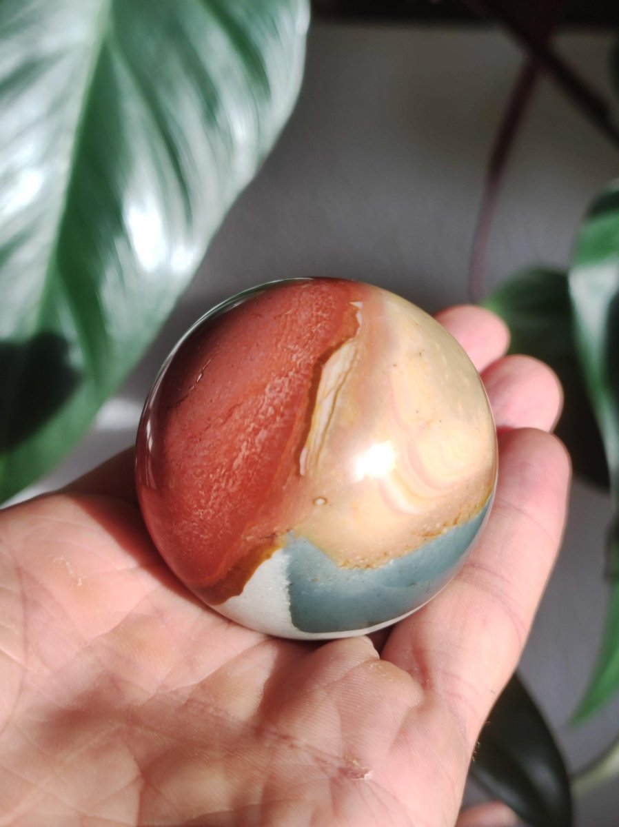 Ocean Jaspis ~ Magische Edelstein Kugel Natur Heilstein Deko Sphere Kristall Geschenk Er Sie Haus Wohnung Energie Kraft Meditation - Art of Nature Berlin